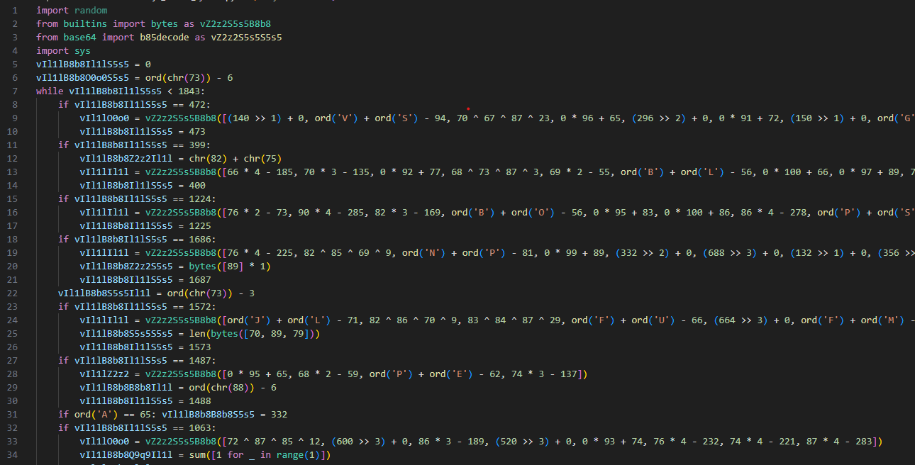 난독화된 실행순서