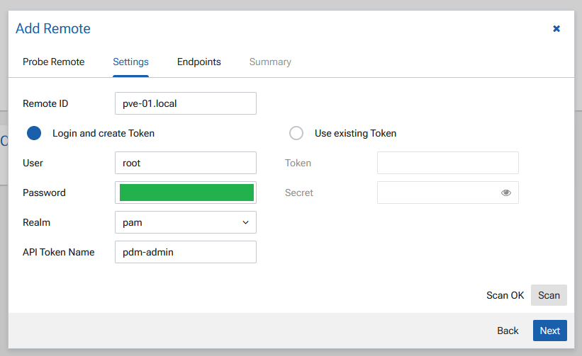 Add Proxmox VE into Proxmox Datacenter Manager