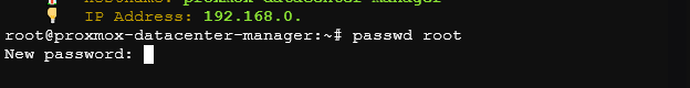 change root password