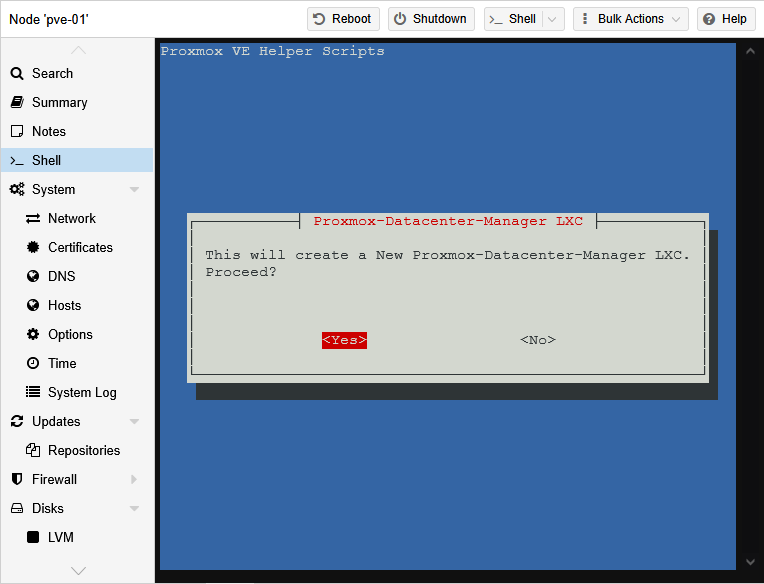 installation process